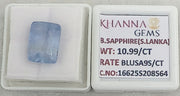 10.99/CT Natural Blue Sapphire with Govt Lab Certificate-16625S208564